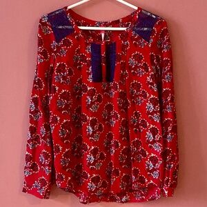 Plenty by Tracy Reese Boho Peasant Blouse Small